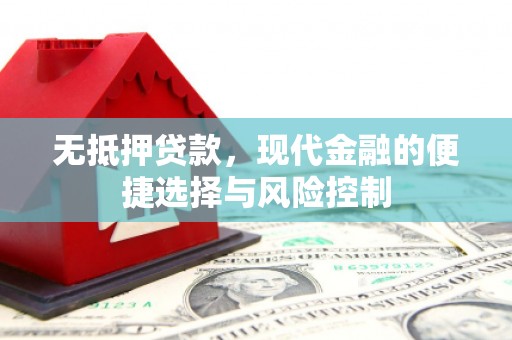 前锋无抵押贷款，现代金融的便捷选择与风险控制