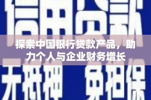 前锋探索中国银行贷款产品，助力个人与企业财务增长