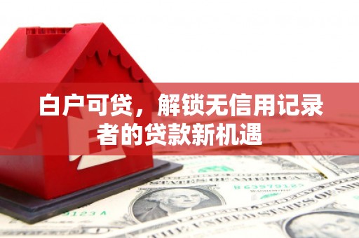 前锋白户可贷，解锁无信用记录者的贷款新机遇