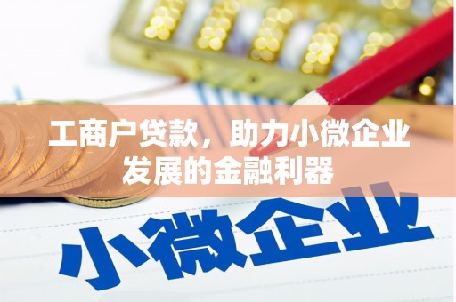 前锋工商户贷款，助力小微企业发展的金融利器