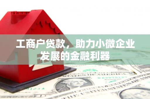 前锋工商户贷款，助力小微企业发展的金融利器