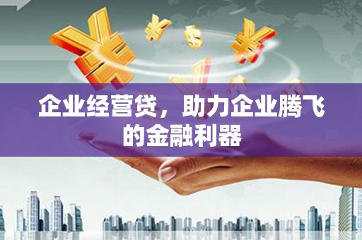 前锋企业经营贷，助力企业腾飞的金融利器