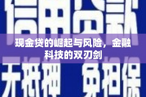 前锋现金贷的崛起与风险，金融科技的双刃剑
